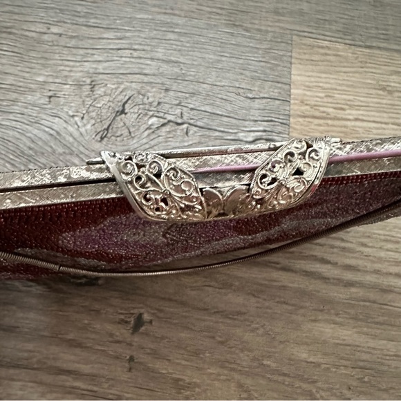 Vintage Lotte Beaded Sequin Clutch Chain Bag - Picture 2 of 9